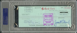 Jim Rice 1983 Boston Red Sox Signed Payroll Check